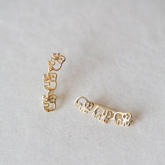 Elephant Climber Earrings - Picture 2 of 6